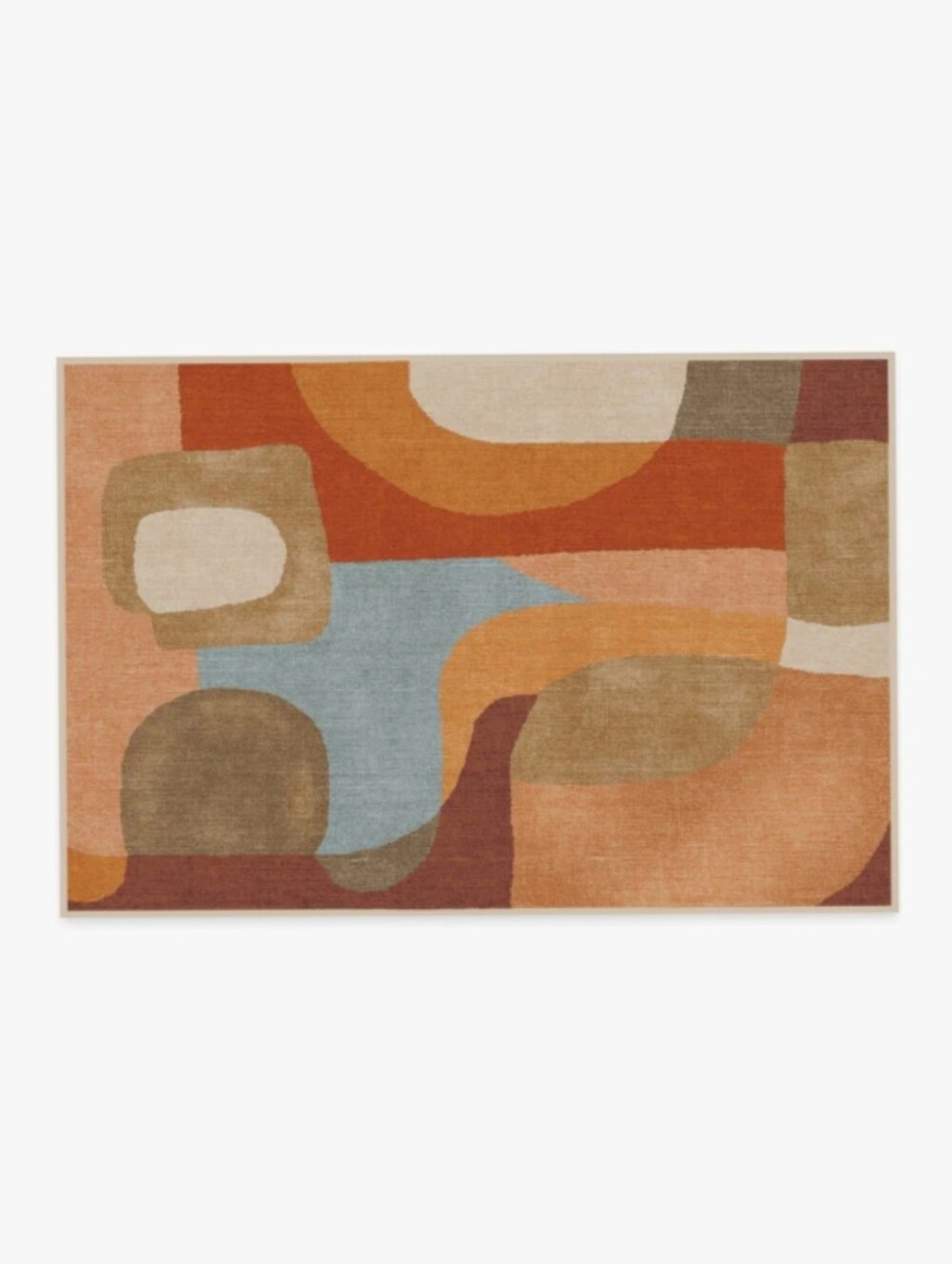 Justina Blakenly x Ruggable NWT 2'x3' Sonia Terra & Sage Rug With Pad Earth Tone
